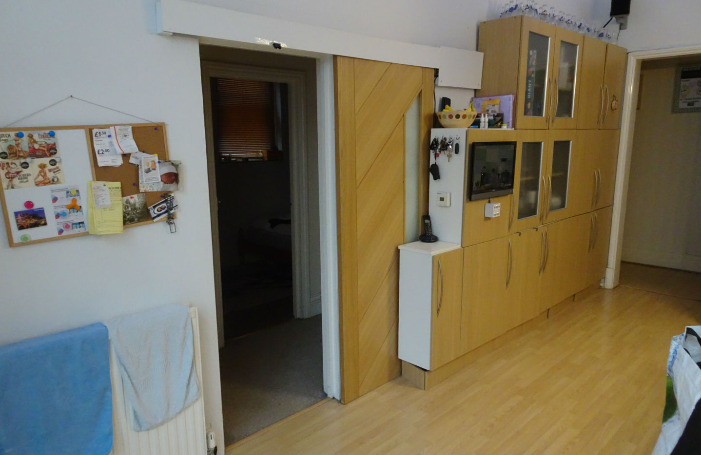 Automatic pneumatic door